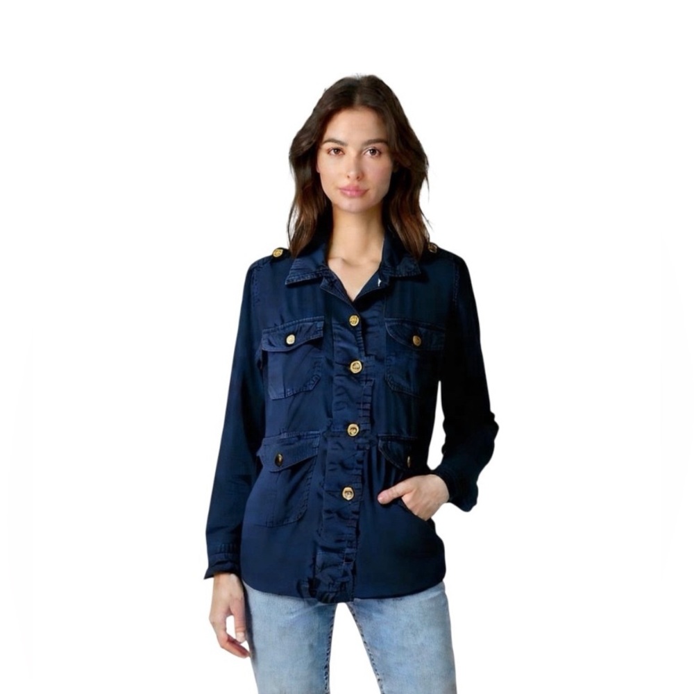 Lucky Brand Linen Utility 90s‎ Inspired Jacket